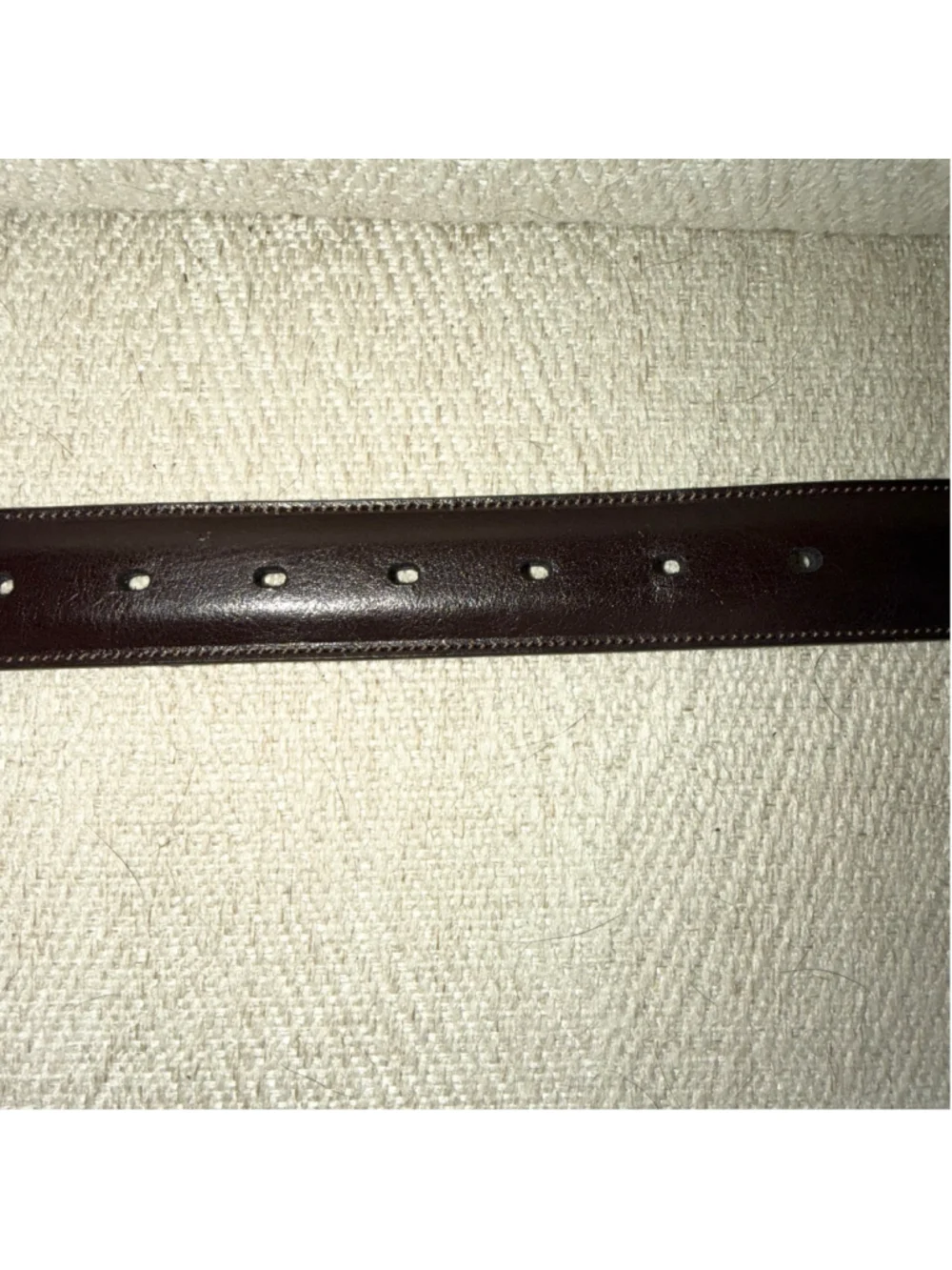 EUC Men’s Size 36 Perry Ellis Portfolio Genuine Cowhide Dk Brown Dress Belt